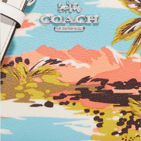 NWT COACH Mini Jamie Camera Bag With Hawaiian Print - Picture 2 of 8